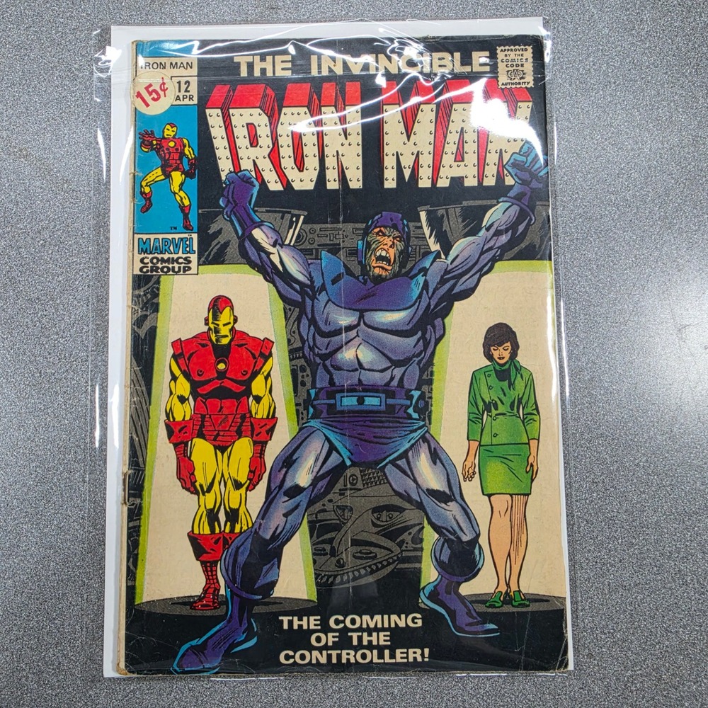 Marvel Iron Man Comic Book #12 1st Appearance Controller 1969